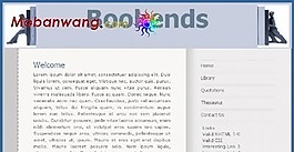 書擋個人網頁模板