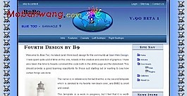 藍(lán)色文章日志網(wǎng)頁模板