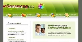 草綠色商業(yè)公司網(wǎng)頁模板