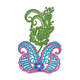 繡花 花朵 花紋 免費素材