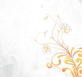 隨著夏季花卉矢量背景