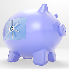 撲滿表明儲蓄現(xiàn)金擔保安全保護