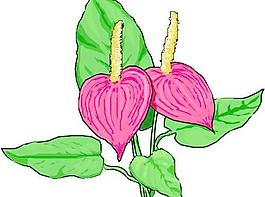 卡通花朵鮮花漫畫