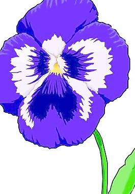 卡通花草漫画