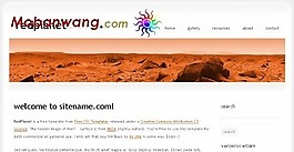 紅色星球主題BLOG網頁模板