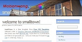 小鎮(zhèn)信息BLOG網(wǎng)頁模板