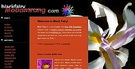 盛開花朵BLOG網頁模板