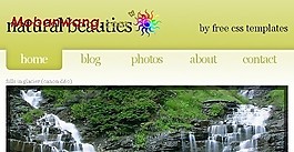 自然风景图集网页模板