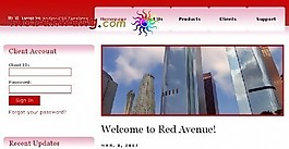 紅色企業(yè)日志網(wǎng)頁模板
