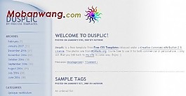 淡藍(lán)BLOG網(wǎng)頁模板