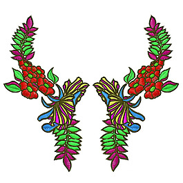 繡花 花紋 花朵 免費(fèi)素材