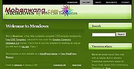 綠色草地主題BLOG網(wǎng)頁模板