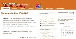 工业信息BLOG网页模板