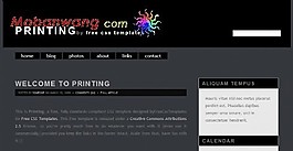 黑色出版信息BLOG網(wǎng)頁模板