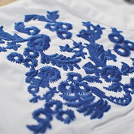 繡花 花紋 花朵 免費素材