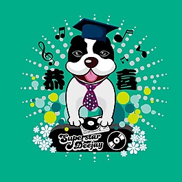 印花矢量圖 T恤圖案 圖文結(jié)合 動(dòng)物 效果 免費(fèi)素材