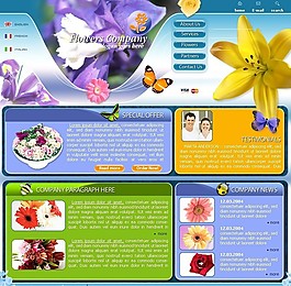 花藝公司網(wǎng)頁模板
