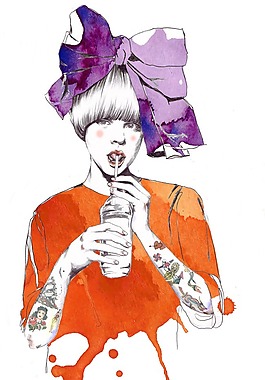 位圖 插畫 時尚插畫 人物插畫 時尚插畫 免費素材