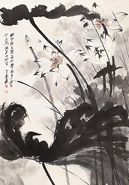 位圖 荷花 荷葉 文字 免費(fèi)素材