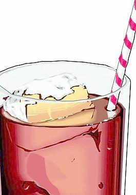 飲料飲品卡通漫畫(huà)