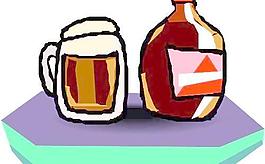 飲料飲品卡通漫畫(huà)