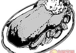 肉類食物矢量圖