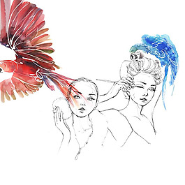 位圖 插畫 時尚插畫 人物插畫 時尚插畫 免費素材
