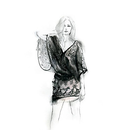 位圖 插畫 時尚插畫 人物插畫 時尚插畫 免費素材