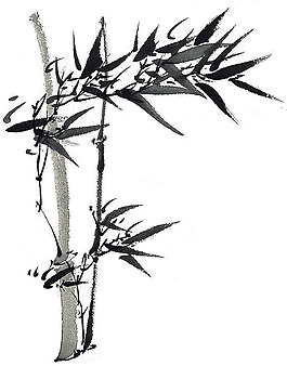 位圖 植物 竹子 水墨 黑色 免費素材