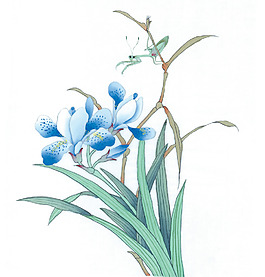 位圖 植物 花朵 君子蘭 水彩 免費(fèi)素材