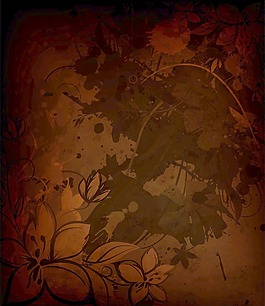 畫(huà)花卉背景矢量插畫(huà)