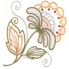 繡花 花卉 花朵 免費(fèi)素材