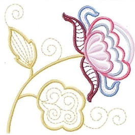 繡花 花卉 花朵 免費(fèi)素材