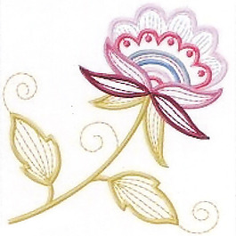 繡花 花卉 花朵 免費素材