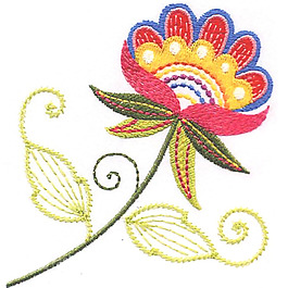 繡花 花卉 花朵 免費素材