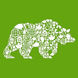 印花矢量图 T恤图案 符号 狗熊 色彩 免费素材