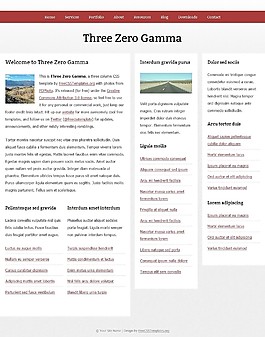 簡約三列信息網(wǎng)頁模板