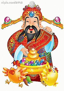 財(cái)神招財(cái)進(jìn)寶圖片