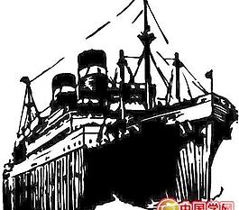 輪船航行油輪