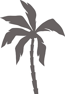 向量的棕榈树