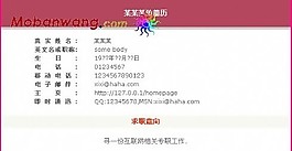 紅色標(biāo)題個(gè)人簡(jiǎn)歷模板