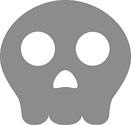 颅骨字形图标