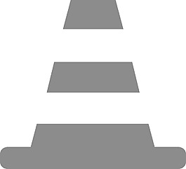 交通锥字形图标