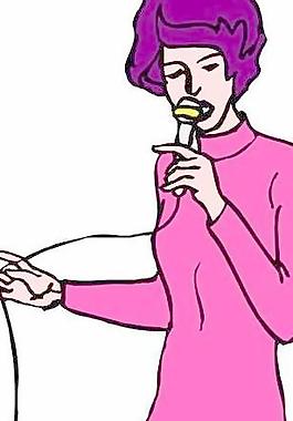 舞蹈表演矢量圖