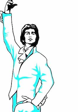 舞蹈表演矢量圖