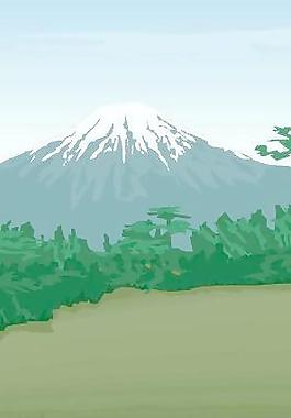 韩国矢量风景图