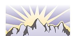 山峰高山矢量圖