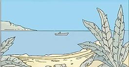 海浪海景漫畫