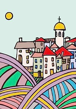 高樓大廈矢量圖