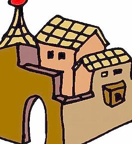 卡通建筑素材